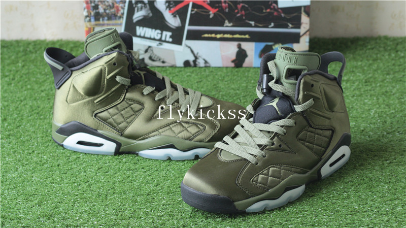 Air Jordan 6 Pinnacle Flight Jacket Green